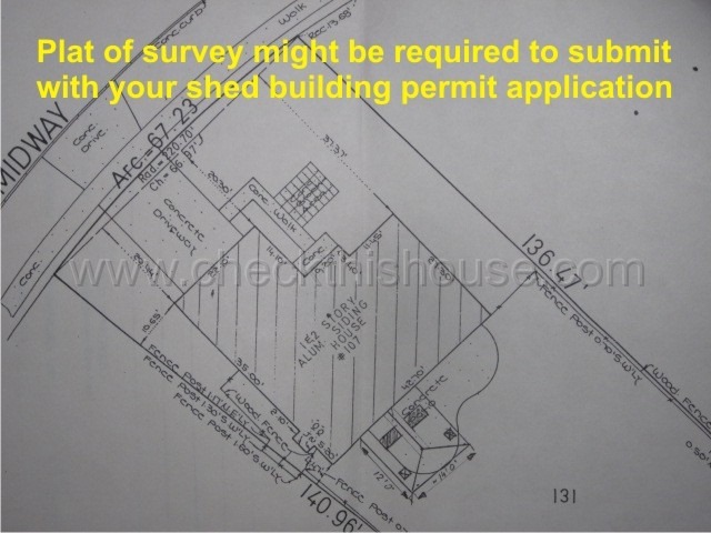Building my shed my require plat of survey
