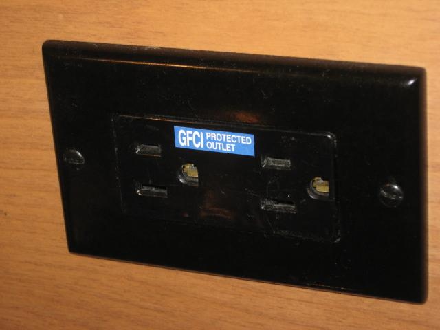 GFCI protected label is required on outlets down the stream from a GFCI