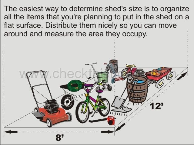 How to determine the size of my shed - the easiest way to find out