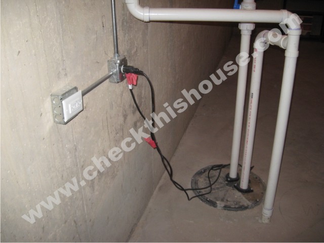 Unfinished basement GFCI receptacle protection required for a sump pump
