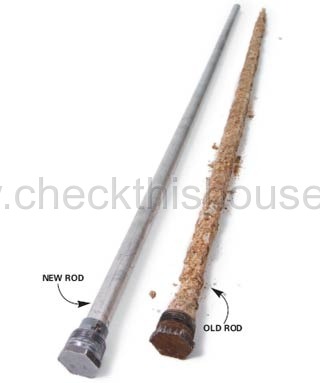 Water heater maintenance - replace deteriorated anode rod