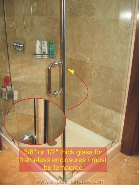 Bathroom tempered glass - shower enclosure
