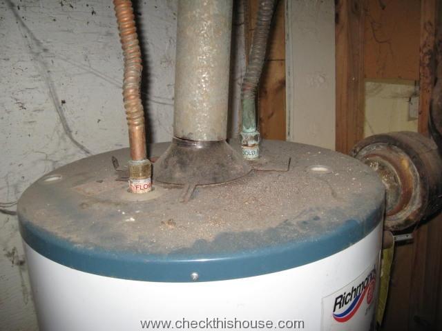 Water heater vent pipe - collapsed natural draft gas water heater draft hood poses safety hazard