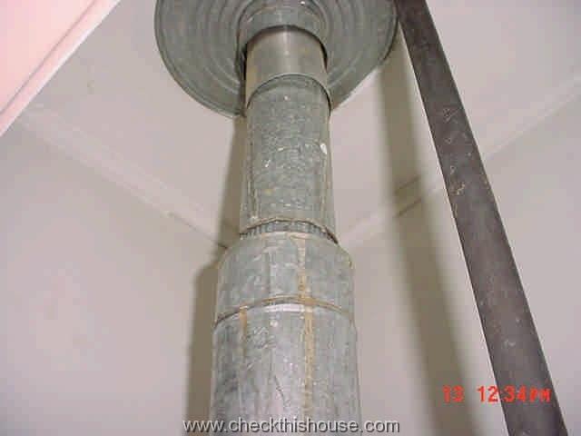 Downsizing of water heater vent pipe is not permitted and poses safety hazard