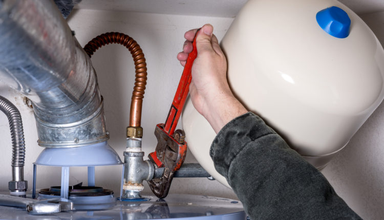 furnace, hot water tank clearance locations