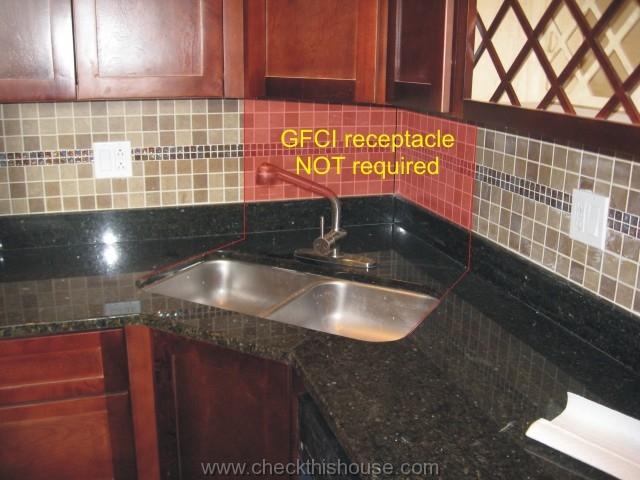 Kitchen GFCI Receptacle and Other Electrical Requirements - CheckThisHouse