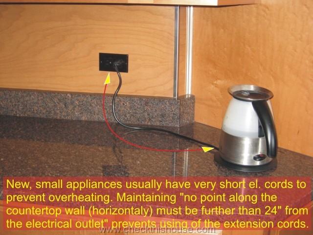 Kitchen GFCI - small appliances short cords